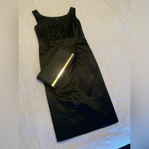 banana republic black satin dress Dreamer Silk Maxi Dress